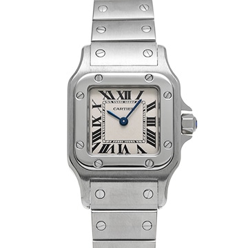 カルティエ サントスガルベ SM W20056D6 シルバー レディース 時計 【中古】【wristwatch】