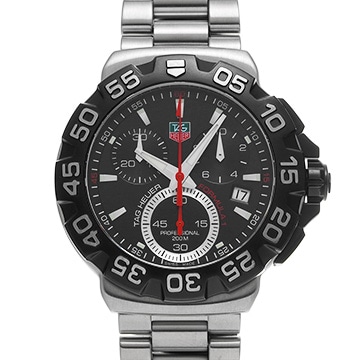 タグ ホイヤー フォーミュラ1 クロノグラフ CAH1110.BA0850 ブラック メンズ 時計 【中古】【wristwatch】