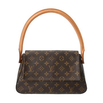 ルイ ヴィトン モノグラム ミニ ルーピング ブラウン M51147 モノグラムキャンバス レディース バッグ 【中古】【bag】