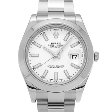 ロレックス デイトジャストII 116300 ホワイト メンズ 時計 【中古】【wristwatch】
