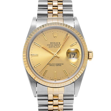ロレックス デイトジャスト 16233 シャンパン メンズ 時計 【中古】【wristwatch】