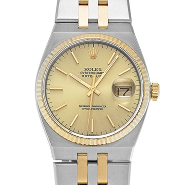 ロレックス オイスタークォーツ デイトジャスト 17013 シャンパン メンズ 時計 【中古】【wristwatch】