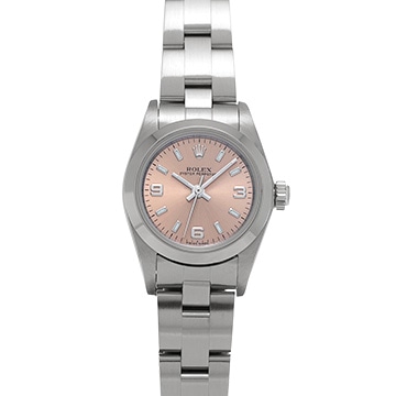 ロレックス オイスターパーペチュアル 76080 ピンク レディース 時計 【中古】【wristwatch】