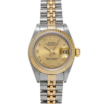 ロレックス デイトジャスト 79173 シャンパン レディース 時計 【中古】【wristwatch】