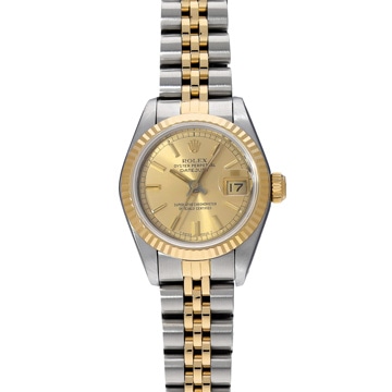 ロレックス デイトジャスト 69173 シャンパン レディース 時計 【中古】【wristwatch】