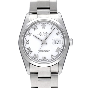 ロレックス デイトジャスト 16200 ホワイト メンズ 時計 【中古】【wristwatch】