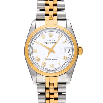 ロレックス デイトジャスト 68273 ホワイト ユニセックス 時計 【中古】【wristwatch】