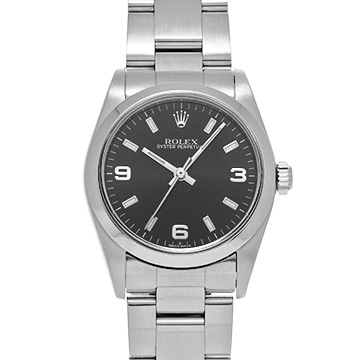ロレックス オイスターパーペチュアル 77080 ブラック ユニセックス 時計 【中古】【wristwatch】