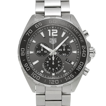 タグ ホイヤー フォーミュラ1 クォーツ クロノグラフ CAZ1011.BA0842 グレー/ブラック メンズ 時計 【中古】【wristwatch】