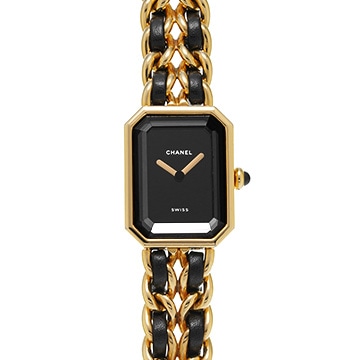 シャネル プルミエール S H0001 ブラック レディース 時計 【中古】【wristwatch】