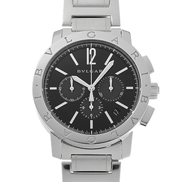 ブルガリ ブルガリブルガリ クロノグラフ BB41BSSDCH ブラック メンズ 時計 【中古】【wristwatch】