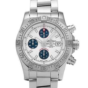 ブライトリング アベンジャー II A133813K/A760 ホワイト/ブルー メンズ 時計 【中古】【wristwatch】
