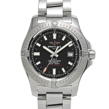 ブライトリング コルト オートマチック A173882Y/BE66 ブラック メンズ 時計 【中古】【wristwatch】