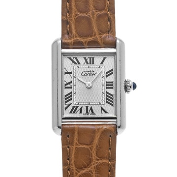 カルティエ マスト タンク SM W1016530 シルバー レディース 時計 【中古】【wristwatch】