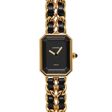 シャネル プルミエール S H0001 ブラック レディース 時計 【中古】【wristwatch】