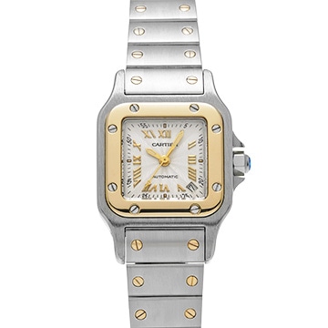 カルティエ サントス ガルベ SM 20th W20045C4 シルバー レディース 時計 【中古】【wristwatch】