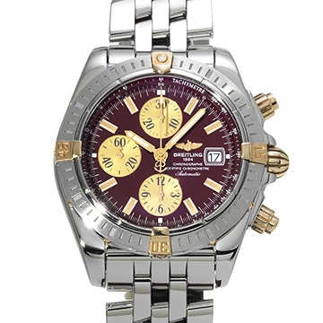 ブライトリング クロノマット エボリューション B156K05PA ボルドー/シャンパン メンズ 時計 【中古】【wristwatch】