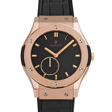 ウブロ クラシック フュージョン クラシコ ウルトラシン 545.OX.1280.LR ブラック メンズ 時計 【中古】【wristwatch】