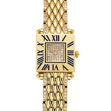 カルティエ タンク オビュ カドラン ダイヤモンド レディース 時計 【中古】【wristwatch】