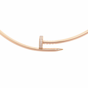 カルティエ ジュストアンクル トルク ネックレス ゴールド K18ピンクゴールド PG レディース ジュエリー 【中古】【jewelry】