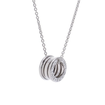 ブルガリ B-ZERO1 ネックレス シルバー K18ホワイトゴールド WG ユニセックス ジュエリー 【中古】【jewelry】