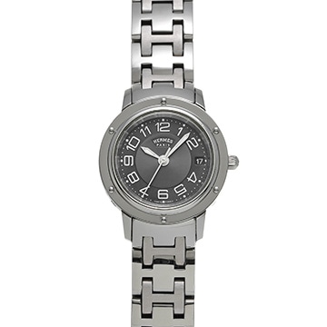エルメス クリッパー CP1.210 グレー レディース 時計 【中古】【wristwatch】