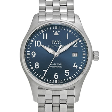 IWC パイロットウォッチ マーク XVIII プティ・プランス IW327016 ブルー メンズ 時計 【中古】【wristwatch】