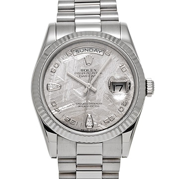 ロレックス デイデイト 118239 2BR メテオライト/ダイヤモンド メンズ 時計 【中古】【wristwatch】