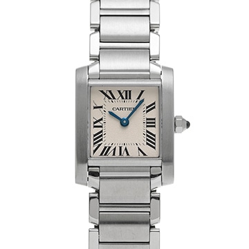 カルティエ タンクフランセーズ SM　 W51008Q3 シルバー レディース 時計 【中古】【wristwatch】