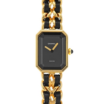 シャネル プルミエール S H0001 ブラック レディース 時計 【中古】【wristwatch】