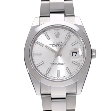 ロレックス デイトジャスト 41 126300 シルバー メンズ 時計 【中古】【wristwatch】