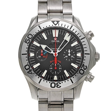 オメガ シーマスター レーシング クロノグラフ 2269.52 ブラック レディース 時計 【中古】【wristwatch】