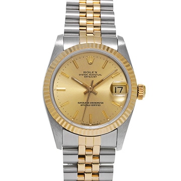 ロレックス デイトジャスト 68273 シャンパン ユニセックス 時計 【中古】【wristwatch】