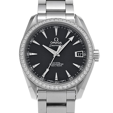 オメガ シーマスター アクアテラ 150M 231.15.39.21.51.001 ブラック/ダイヤモンド レディース 時計 【中古】【wristwatch】