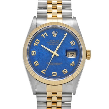 ロレックス デイトジャスト 16233 ブルーコンピュータ メンズ 時計 【中古】【wristwatch】