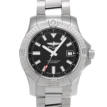 ブライトリング アベンジャー オートマチック 43 A17318101B1A1 ブラック メンズ 時計 【中古】【wristwatch】
