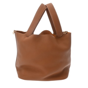 エルメス ピコタン ロック GM ゴールド トリヨンクレマンス ユニセックス バッグ 【中古】【bag】