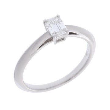 ティファニー ソリティアリング シルバー Pt950プラチナ レディース ジュエリー 【中古】【jewelry】