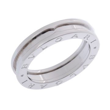 ブルガリ B-ZERO1 リング #58 シルバー K18ホワイトゴールド WG レディース ジュエリー 【中古】【jewelry】
