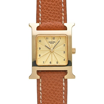 エルメス Hウォッチ HH1.201.460/UGO シャンパン レディース 時計 【中古】【wristwatch】