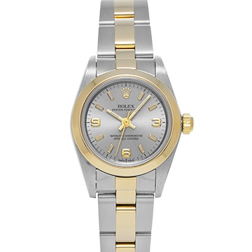 ロレックス オイスターパーペチュアル 76183 グレー レディース 時計 【中古】【wristwatch】