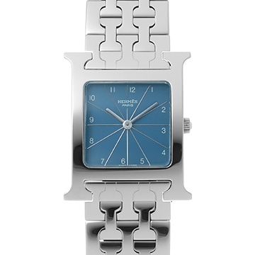 エルメス Hウォッチ HH1.510.631/4805 ブルー ユニセックス 時計 【中古】【wristwatch】