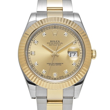 ロレックス デイトジャストII 116333G シャンパン/ダイヤモンド メンズ 時計 【中古】【wristwatch】
