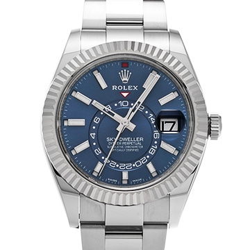 ロレックス スカイドゥエラー 326934 ブライトブルー メンズ 時計 【中古】【wristwatch】