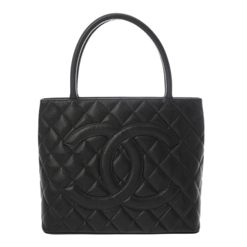 シャネル マトラッセ 復刻トート ブラック A01804 キャビアスキン レディース バッグ 【中古】【bag】