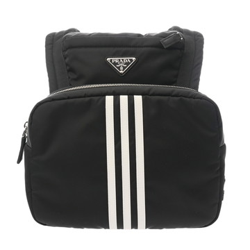 プラダ バックパック PRADA×adidas ブラック 2VZ094 Re-Nylon メンズ バッグ 【中古】【bag】