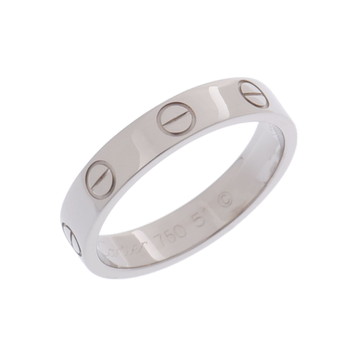 カルティエ ミニラブリング #51 シルバー K18ホワイトゴールド WG レディース ジュエリー 【中古】【jewelry】