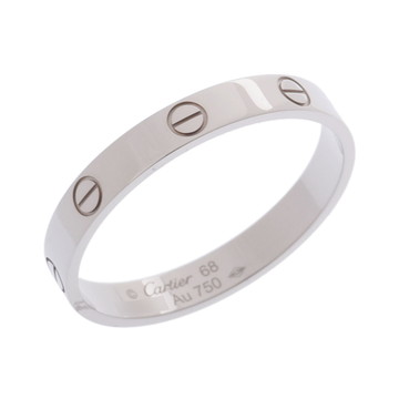 カルティエ ミニラブリング #68 シルバー K18ホワイトゴールド WG レディース ジュエリー 【中古】【jewelry】