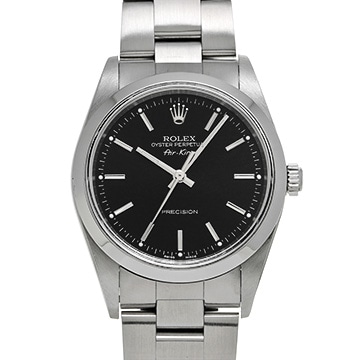 ロレックス エアキング 14000M ブラック メンズ 時計 【中古】【wristwatch】