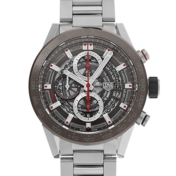タグ ホイヤー カレラ キャリバーホイヤー01 クロノグラフ CAR201U.BA0766 ブラウン メンズ 時計 【中古】【wristwatch】